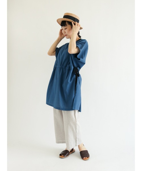 Samansa Mos2（サマンサ モスモス）の「ゆるテーパード8分丈パンツ（その他パンツ・レディース・ブラウン/グレー/イエロー/チャコール・ﾌﾘ-）」の15枚目の写真