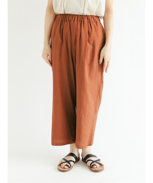 Samansa Mos2（サマンサ モスモス）の「ゆるテーパード8分丈パンツ（その他パンツ・レディース・ブラウン/グレー/イエロー/チャコール・ﾌﾘ-）」の21枚目の写真