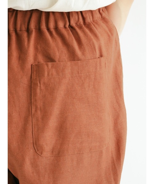 Samansa Mos2（サマンサ モスモス）の「ゆるテーパード8分丈パンツ（その他パンツ・レディース・ブラウン/グレー/イエロー/チャコール・ﾌﾘ-）」の5枚目の写真