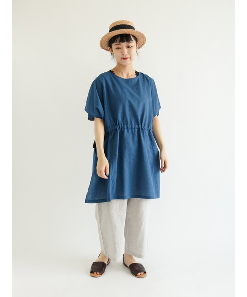 Samansa Mos2（サマンサ モスモス）の「ゆるテーパード8分丈パンツ（その他パンツ・レディース・ブラウン/グレー/イエロー/チャコール・ﾌﾘ-）」の16枚目の写真