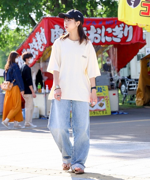 ZIP FIVE（ジップファイブ）の「【ZIP FIVE】韓国ヴィンテージ風 シンプルワンポイント半袖Tシャツ（Tシャツ/カットソー・メンズ・グリーン/ホワイト系1/ブラック/ロイヤルブルー/ホワイト/ブラック系/オートミール/ネイビー/ホワイト系・LARGE/MEDIUM）」の17枚目の写真