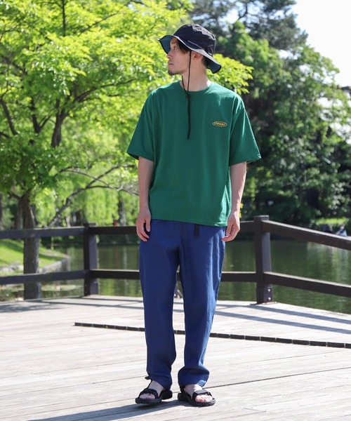 ZIP FIVE（ジップファイブ）の「【ZIP FIVE】韓国ヴィンテージ風 シンプルワンポイント半袖Tシャツ（Tシャツ/カットソー・メンズ・グリーン/ホワイト系1/ブラック/ロイヤルブルー/ホワイト/ブラック系/オートミール/ネイビー/ホワイト系・LARGE/MEDIUM）」の18枚目の写真