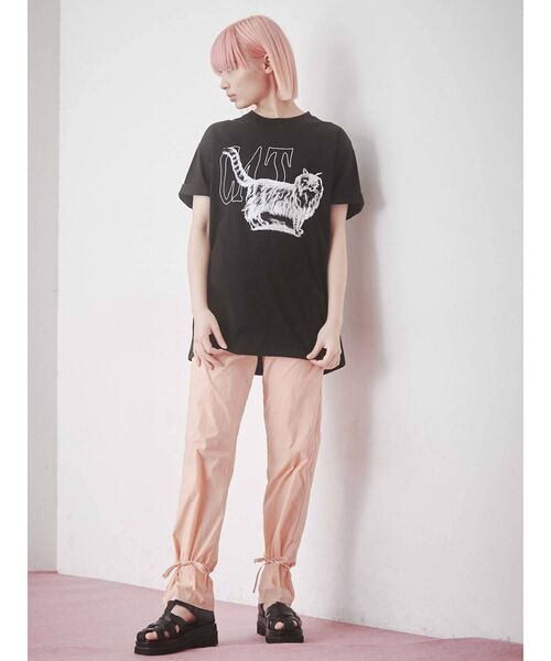 merry jenny（メリージェニー）の「【WEB限定】walk CAT Tee（Tシャツ/カットソー・レディース・ブラック/オフホワイト/ブルー・FREE）」の11枚目の写真