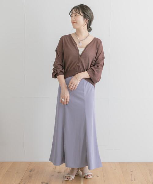ITEMS URBANRESEARCH(アイテムズ アーバンリサーチ)の「『UR TECH ひやサラクール』AIRDRY フレアスカート(スカート・レディース・ベージュ系その他/スミクロ/ブルー・FREE)」の4枚目の写真