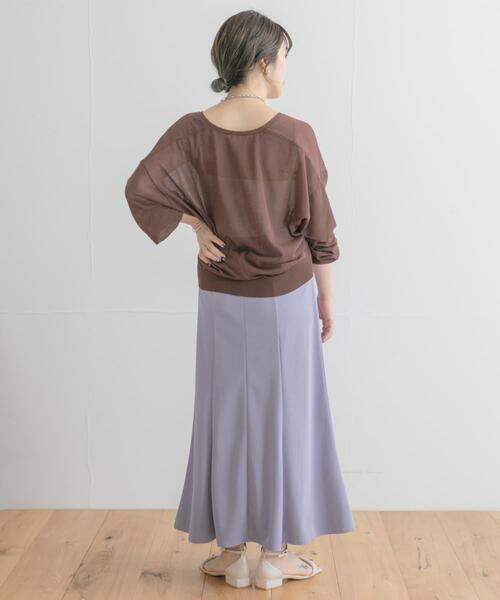 ITEMS URBANRESEARCH(アイテムズ アーバンリサーチ)の「『UR TECH ひやサラクール』AIRDRY フレアスカート(スカート・レディース・ベージュ系その他/スミクロ/ブルー・FREE)」の5枚目の写真
