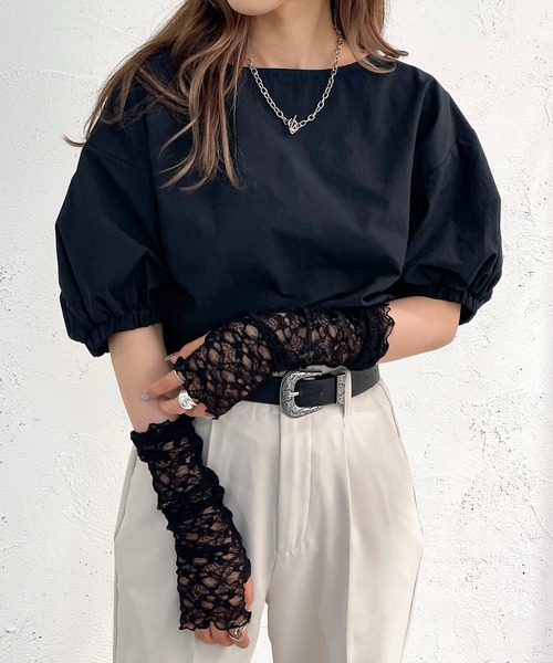 apres jour mignon（アプレジュールミニョン）の「アソートアームウォーマー【ZOZOTOWN限定アイテム】（アームカバー・レディース・ピンク/ブラック系その他/オフホワイト/パープル/グリーン/ブルー/ブラック・フリー）」の19枚目の写真