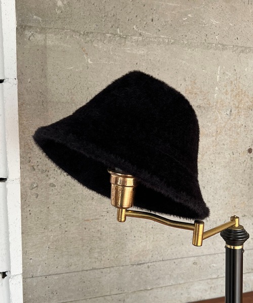 CAPRICIEUX LE'MAGE（カプリシューレマージュ）の「シャギーハット（ハット・レディース・ブラック/オフホワイト/キャメル・FREE）」の5枚目の写真