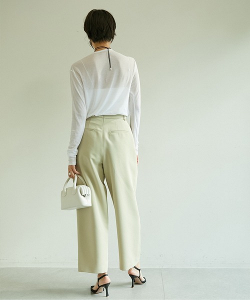 GALLARDAGALANTE（ガリャルダガランテ）の「タックワイドパンツ（その他パンツ・レディース・ベージュ/アイボリー・1/0）」の11枚目の写真