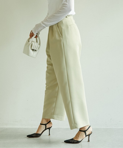 GALLARDAGALANTE（ガリャルダガランテ）の「タックワイドパンツ（その他パンツ・レディース・ベージュ/アイボリー・1/0）」の13枚目の写真