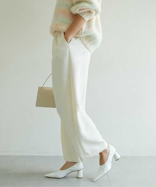GALLARDAGALANTE（ガリャルダガランテ）の「タックワイドパンツ（その他パンツ・レディース・ベージュ/アイボリー・1/0）」の7枚目の写真
