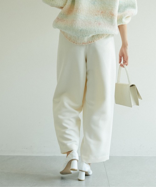 GALLARDAGALANTE（ガリャルダガランテ）の「タックワイドパンツ（その他パンツ・レディース・ベージュ/アイボリー・1/0）」の8枚目の写真