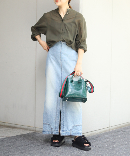 SLOBE IENA(スローブイエナ)の「【PETA+JAIN/ペタアンドジェーン 】MIRANDA ショルダーバッグ(ショルダーバッグ・レディース・ブラック/グリーン・FREE)」の20枚目の写真