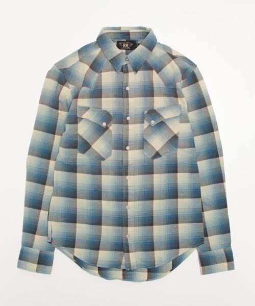 RRL（ダブル アール エル）の「プラッド ツイル ウエスタン シャツ 