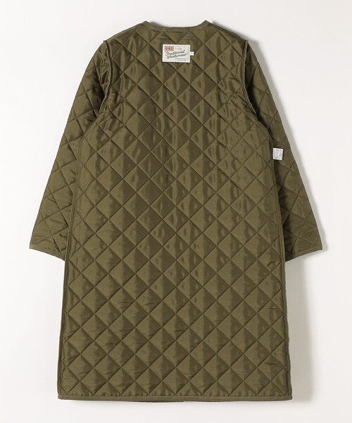 Traditional Weatherwear(トラディショナルウェザーウェア)の「【SHIPS any別注】Traditional Weatherwear: ARKLEY LONG 22FW◇(ノーカラーコート・レディース・ブラック/オリーブ・36/34)」の7枚目の写真