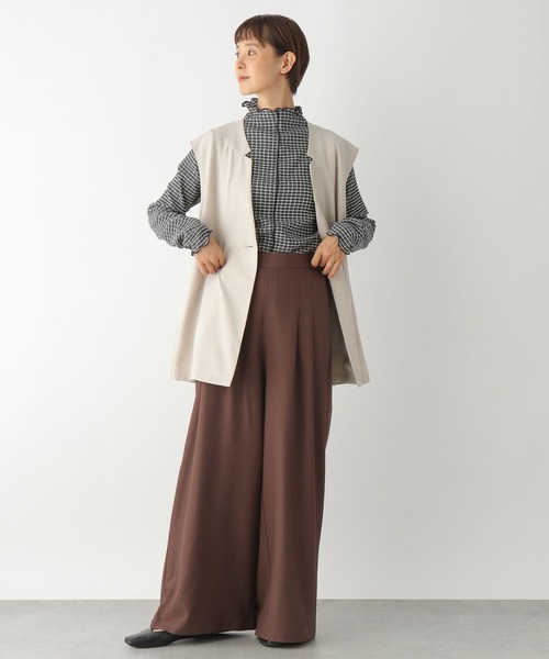 LEPSIM（レプシィム）の「タックワイドパンツ　353687（その他パンツ・レディース・ブラック/グレー/ブルー/ブラウン・FREE）」の8枚目の写真