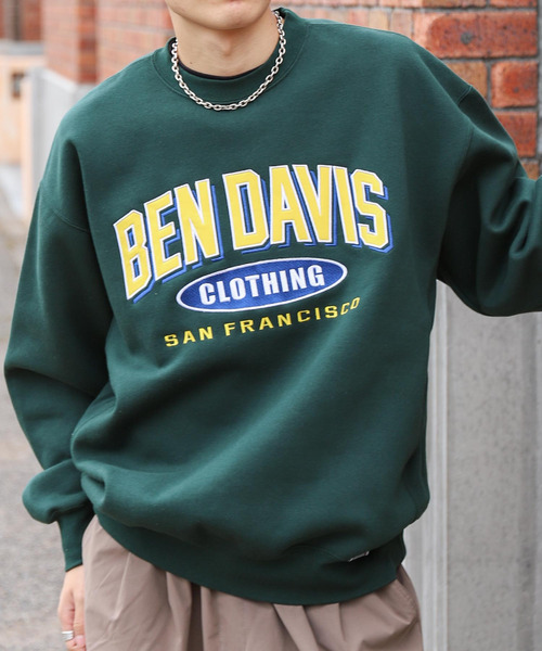 BEN DAVIS(ベンデイビス)の「【別注】【BEN DAVIS】ATHLETIC LOGO CREW SWEAT/アスレティックロゴスウェットトレーナー(スウェット・メンズ・ネイビー/グレー/ブルー/グリーン/オートミール/チャコール・MEDIUM/LARGE/X-LARGE)」の5枚目の写真