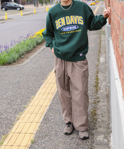 BEN DAVIS(ベンデイビス)の「【別注】【BEN DAVIS】ATHLETIC LOGO CREW SWEAT/アスレティックロゴスウェットトレーナー(スウェット・メンズ・ネイビー/グレー/ブルー/グリーン/オートミール/チャコール・MEDIUM/LARGE/X-LARGE)」の8枚目の写真