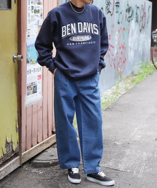 BEN DAVIS(ベンデイビス)の「【別注】【BEN DAVIS】ATHLETIC LOGO CREW SWEAT/アスレティックロゴスウェットトレーナー(スウェット・メンズ・ネイビー/グレー/ブルー/グリーン/オートミール/チャコール・MEDIUM/LARGE/X-LARGE)」の12枚目の写真