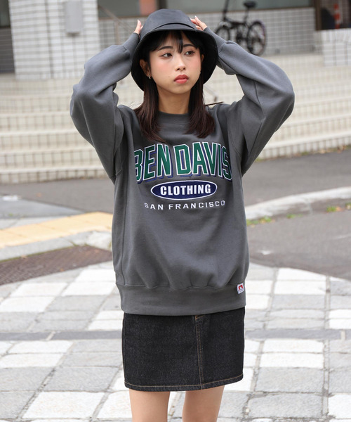 BEN DAVIS(ベンデイビス)の「【別注】【BEN DAVIS】ATHLETIC LOGO CREW SWEAT/アスレティックロゴスウェットトレーナー(スウェット・メンズ・ネイビー/グレー/ブルー/グリーン/オートミール/チャコール・MEDIUM/LARGE/X-LARGE)」の15枚目の写真