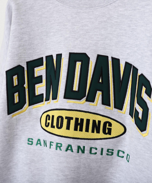 BEN DAVIS(ベンデイビス)の「【別注】【BEN DAVIS】ATHLETIC LOGO CREW SWEAT/アスレティックロゴスウェットトレーナー(スウェット・メンズ・ネイビー/グレー/ブルー/グリーン/オートミール/チャコール・MEDIUM/LARGE/X-LARGE)」の9枚目の写真