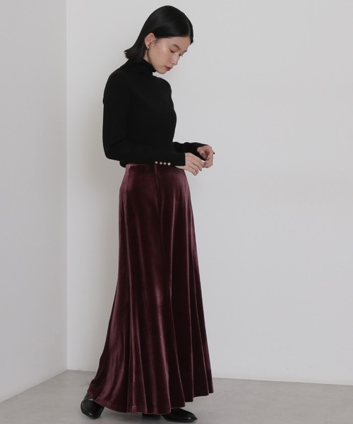 NATURAL BEAUTY BASIC(ナチュラルビューティーベーシック)の「<ウールブレンドリブベーシック>タートルネック(ニット/セーター・レディース・ライトグリーン/ブラック/ワイン/グレー・MEDIUM)」の8枚目の写真