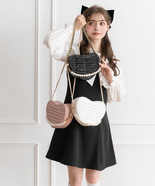 ジョリーフルール　おまたせマルシェ　マイリトルテイラー　フリルショルダーバック⑨ ALLA HOLLON】PETIT TARTE ミニナイロンフリルショルダー2
