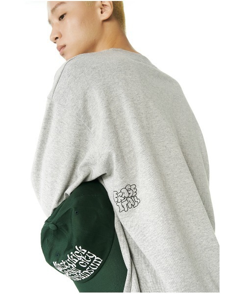 NASTY KICK（ナスティーキック）の「A'GEM/9 × .kom『NASTYKICK/NS+K/ナスティーキック』Graffiti Longsleeve/イレーズロングスリーブ（Tシャツ/カットソー・メンズ・ブラック/グレー・M/L）」の9枚目の写真