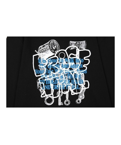 NASTY KICK（ナスティーキック）の「A'GEM/9 × .kom『NASTYKICK/NS+K/ナスティーキック』Graffiti Longsleeve/イレーズロングスリーブ（Tシャツ/カットソー・メンズ・ブラック/グレー・M/L）」の12枚目の写真
