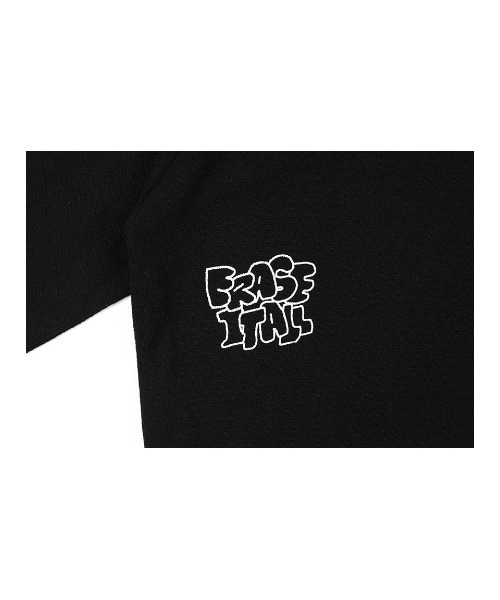 NASTY KICK（ナスティーキック）の「A'GEM/9 × .kom『NASTYKICK/NS+K/ナスティーキック』Graffiti Longsleeve/イレーズロングスリーブ（Tシャツ/カットソー・メンズ・ブラック/グレー・M/L）」の8枚目の写真