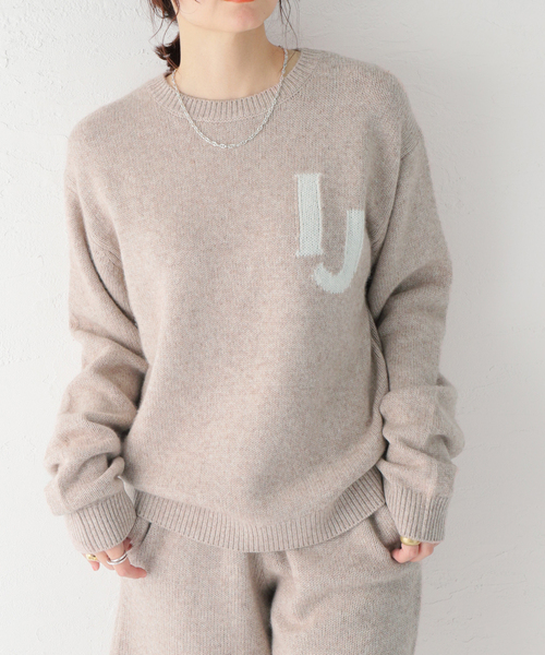 IROJIKAKE/イロジカケ】Cashmere Mix Knit Tops：ニット