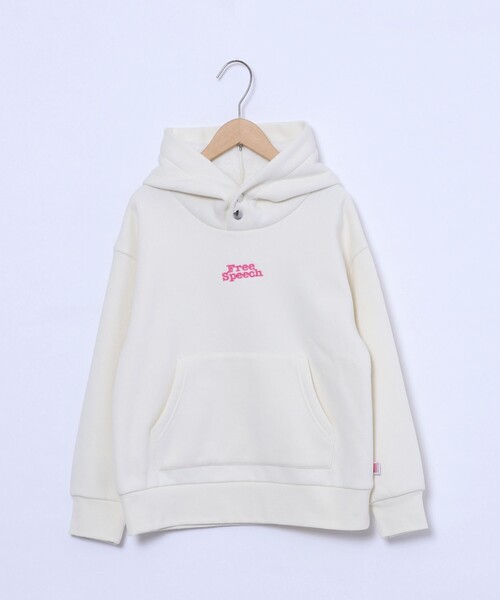 coen（コーエン）の「【coen キッズ/ジュニア】FreeSpeech(フリースピーチ)別注裏起毛フーディパーカー（パーカー・キッズ・オフホワイト/ダークグリーン・130/120/150/110/100/140）」の19枚目の写真
