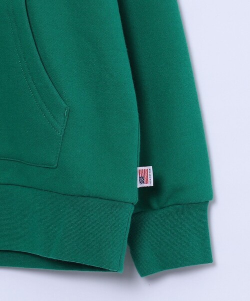 coen（コーエン）の「【coen キッズ/ジュニア】FreeSpeech(フリースピーチ)別注裏起毛フーディパーカー（パーカー・キッズ・オフホワイト/ダークグリーン・130/120/150/110/100/140）」の14枚目の写真