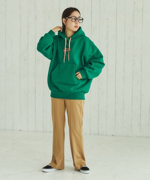 coen（コーエン）の「【coen キッズ/ジュニア】FreeSpeech(フリースピーチ)別注裏起毛フーディパーカー（パーカー・キッズ・オフホワイト/ダークグリーン・130/120/150/110/100/140）」の11枚目の写真