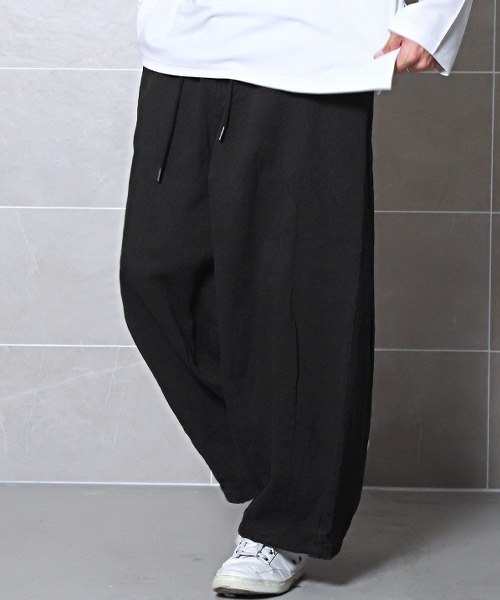 LUXSTYLE(ラグスタイル)の「極太バルーンパンツ(その他パンツ・メンズ・レオパード/ブラック/インディゴブルー・L/M)」の1枚目の写真