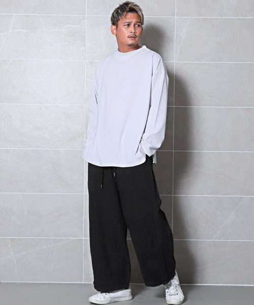 LUXSTYLE(ラグスタイル)の「極太バルーンパンツ(その他パンツ・メンズ・レオパード/ブラック/インディゴブルー・L/M)」の6枚目の写真