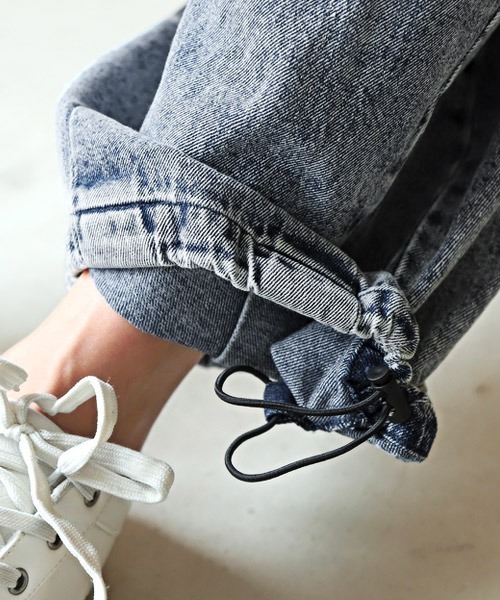 LUXSTYLE(ラグスタイル)の「極太バルーンパンツ(その他パンツ・メンズ・レオパード/ブラック/インディゴブルー・L/M)」の13枚目の写真
