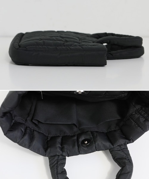 select MOCA（セレクトモカ）の「2022 AW キルティングミニバッグ（トートバッグ・レディース・ブラック/オフホワイト・FREE）」の14枚目の写真