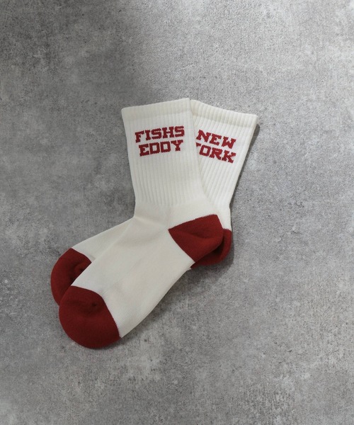 Fishs Eddy（フィッシュエディ）の「[Fishs Eddy(フィッシュエディ)]メンズロゴソックス（ソックス/靴下・メンズ・ブルー/パープル/レッド・FREE）」の3枚目の写真