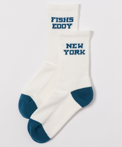 Fishs Eddy（フィッシュエディ）の「[Fishs Eddy(フィッシュエディ)]メンズロゴソックス（ソックス/靴下・メンズ・ブルー/パープル/レッド・FREE）」の4枚目の写真