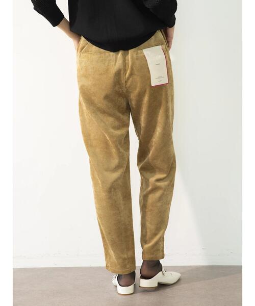 koe(コエ)の「ストレッチコーデュロイテーパードパンツ(その他パンツ・レディース・イエロー/オフホワイト/チャコールグレー・FREE)」の4枚目の写真
