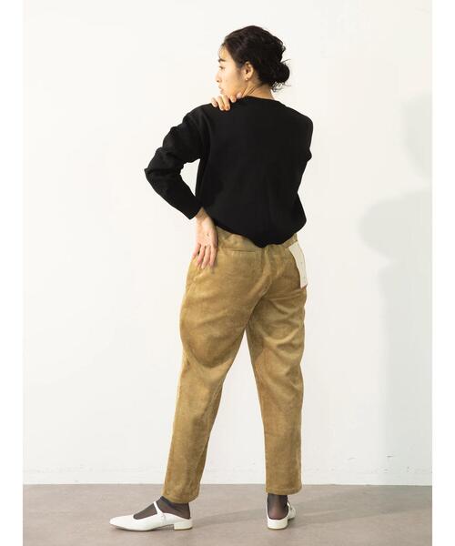 koe(コエ)の「ストレッチコーデュロイテーパードパンツ(その他パンツ・レディース・イエロー/オフホワイト/チャコールグレー・FREE)」の11枚目の写真