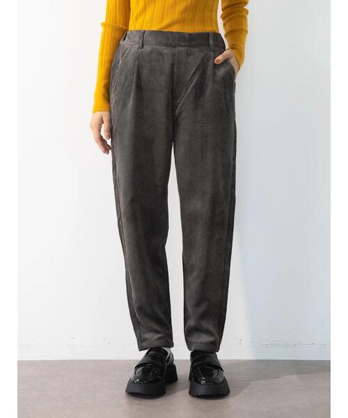 koe(コエ)の「ストレッチコーデュロイテーパードパンツ(その他パンツ・レディース・イエロー/オフホワイト/チャコールグレー・FREE)」の3枚目の写真