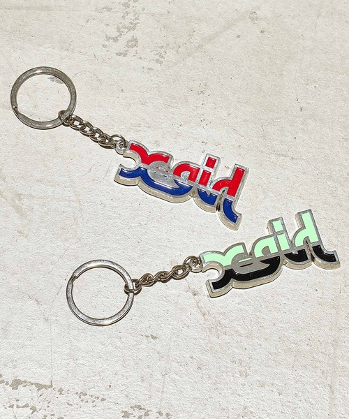 X-girl(エックスガール)の「ATHLETIC LOGO KEY CHARM(キーホルダー・レディース・レッド/ライトグリーン・ONE SIZE)」の3枚目の写真