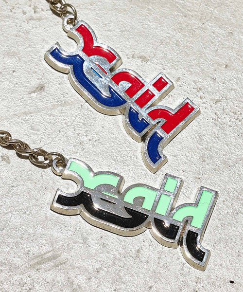 X-girl(エックスガール)の「ATHLETIC LOGO KEY CHARM(キーホルダー・レディース・レッド/ライトグリーン・ONE SIZE)」の4枚目の写真