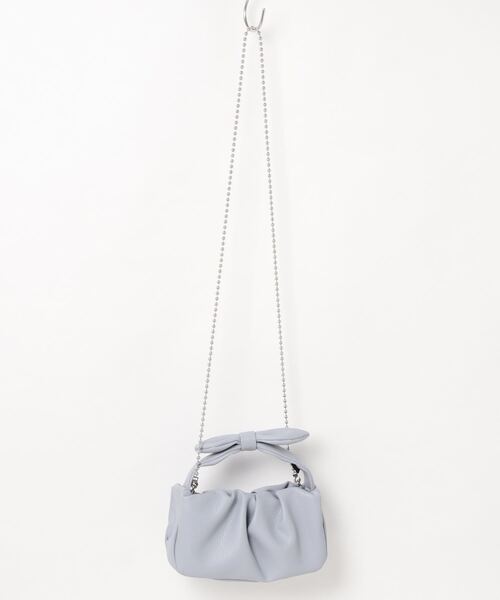 ROOTOTE(ルートート)の「ルートート/【直営店限定】LT.ベビールー.ribbonknotーA(ショルダーバッグ・レディース・ブラック/シルバー/サンドベージュ/ブルー系その他・FREE)」の4枚目の写真