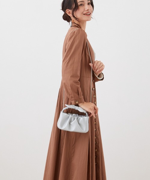 ROOTOTE(ルートート)の「ルートート/【直営店限定】LT.ベビールー.ribbonknotーA(ショルダーバッグ・レディース・ブラック/シルバー/サンドベージュ/ブルー系その他・FREE)」の1枚目の写真