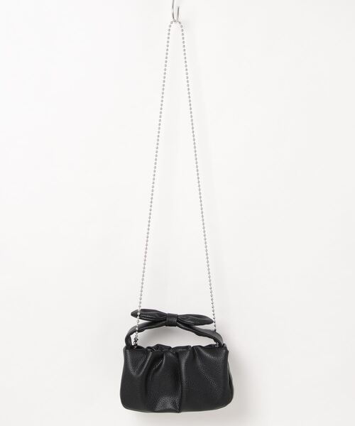 ROOTOTE(ルートート)の「ルートート/【直営店限定】LT.ベビールー.ribbonknotーA(ショルダーバッグ・レディース・ブラック/シルバー/サンドベージュ/ブルー系その他・FREE)」の2枚目の写真