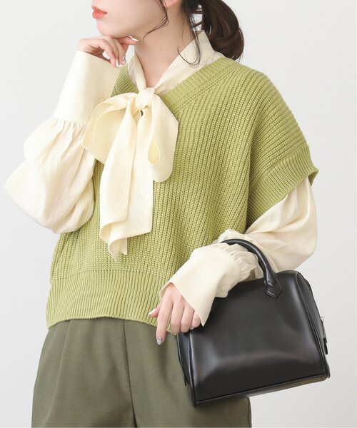 RAY CASSIN（レイカズン）の「スクエア2WAYボストン（ボストンバッグ・レディース・ブラック/シルバー/キナリ・FREE）」の4枚目の写真