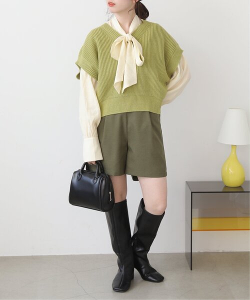 RAY CASSIN（レイカズン）の「スクエア2WAYボストン（ボストンバッグ・レディース・ブラック/シルバー/キナリ・FREE）」の5枚目の写真