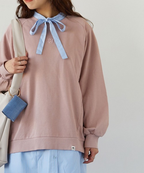 179/WG(イチナナキュウダブルジー)の「ピグメントチュニックスウェット(スウェット・レディース・グレー/パープル/ピンク・FREE)」の6枚目の写真